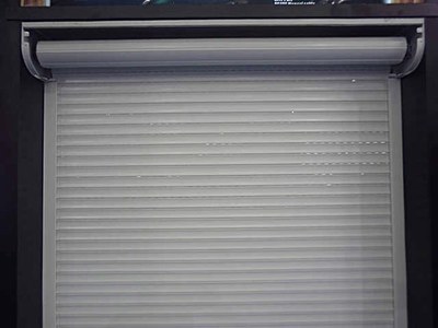 雙層55型鋁合金卷簾門 電動型材卷簾車庫門 - 上海張虎卷簾門 - 九正(中國建材第一網)